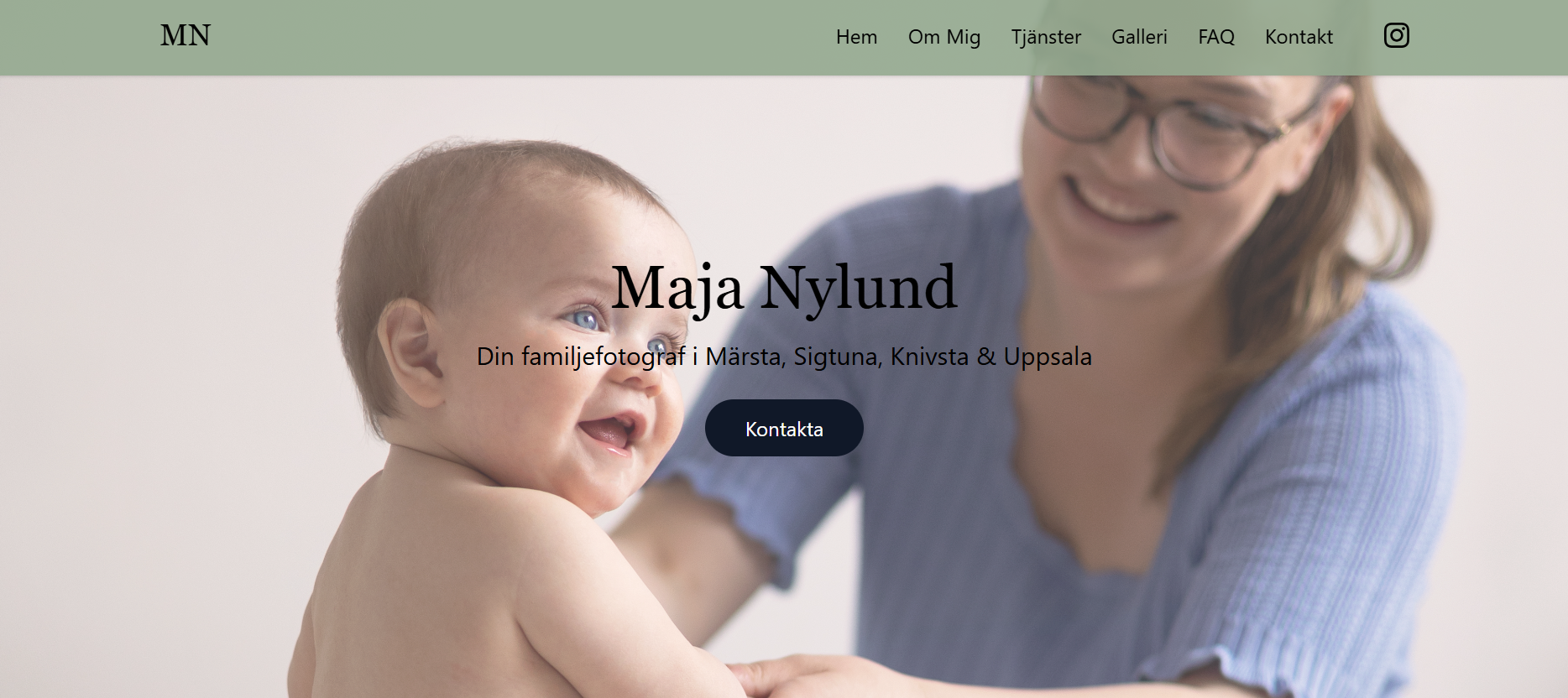 Maja Nylund Photography Portfolio Website - Professional Web Design Example
